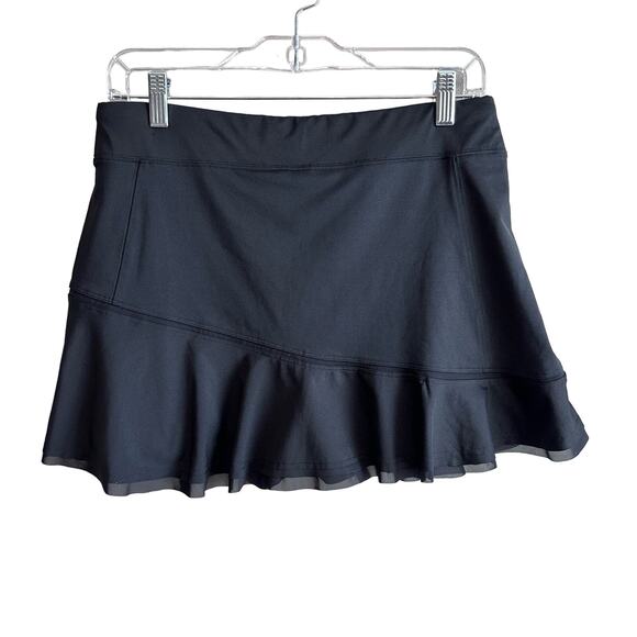 Inphorm Women's Flouncy 13" Tennis Athletic Lined Skort Black L - Picture 1 of 8